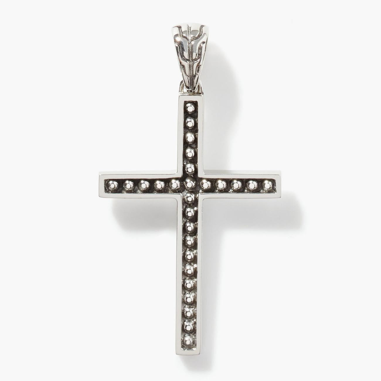 John Hardy Silver Jawan Cross Pendant Necklace
