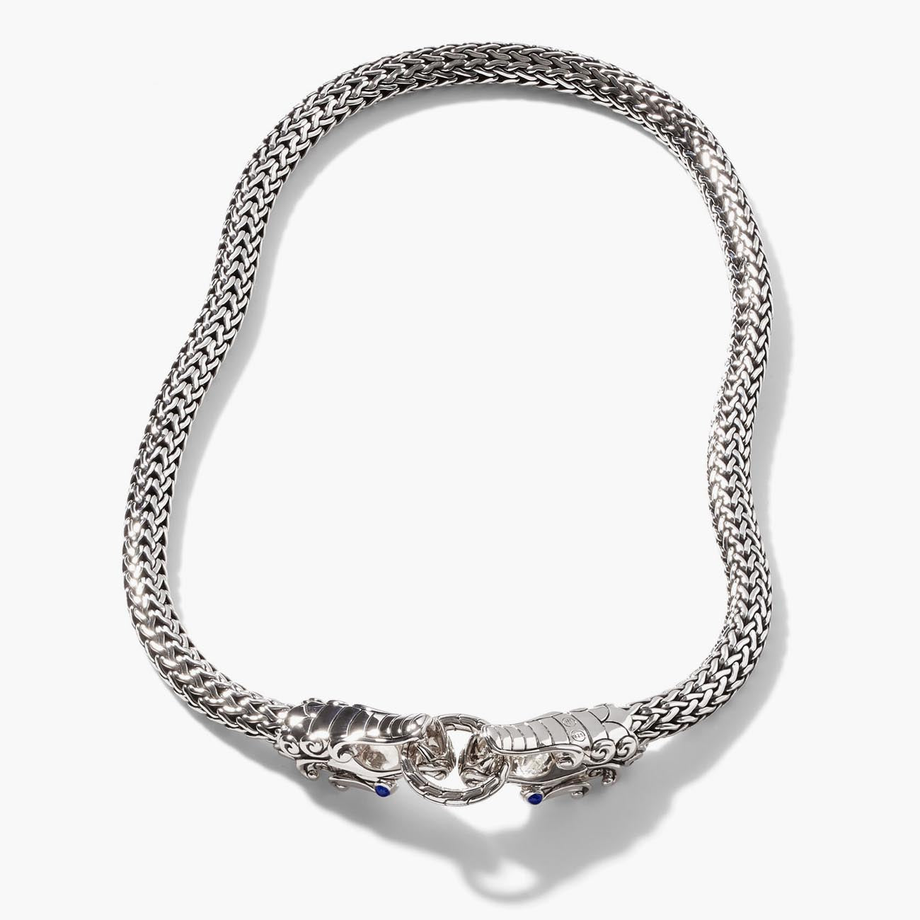 John Hardy Legends Naga Double Dragon 7.5mm Necklace