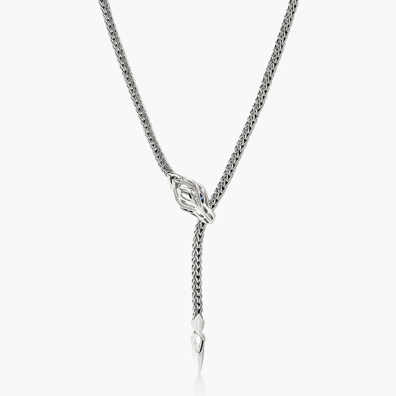 John Hardy Diamond Naga Lariat Necklace
