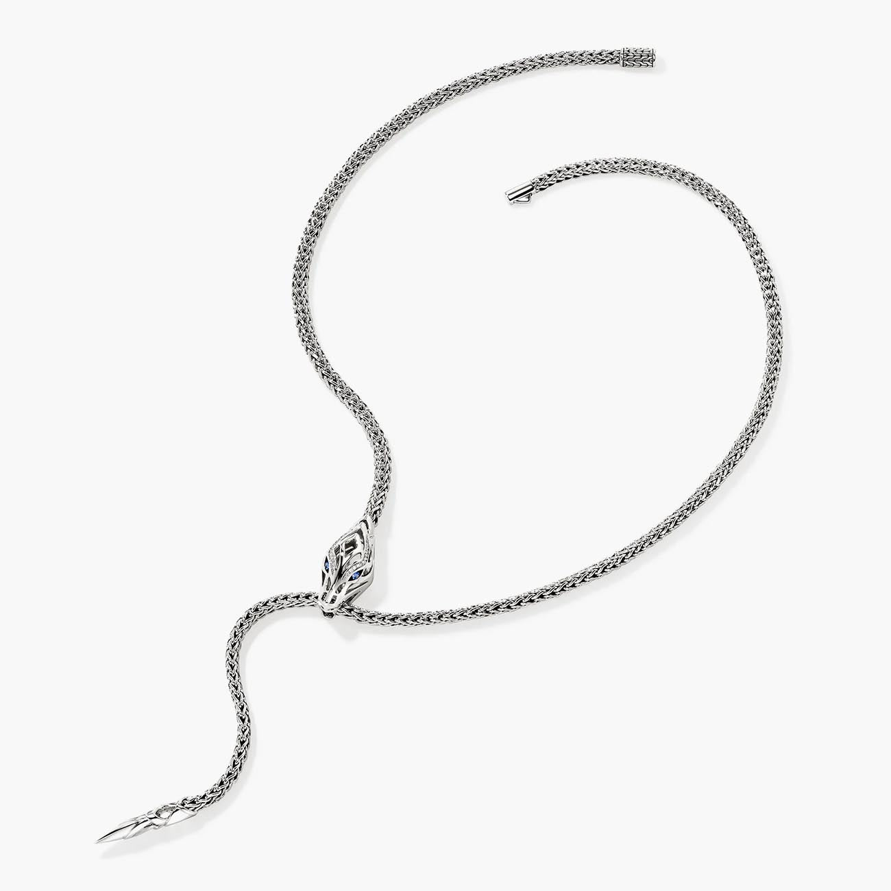 John Hardy Diamond Naga Lariat Necklace