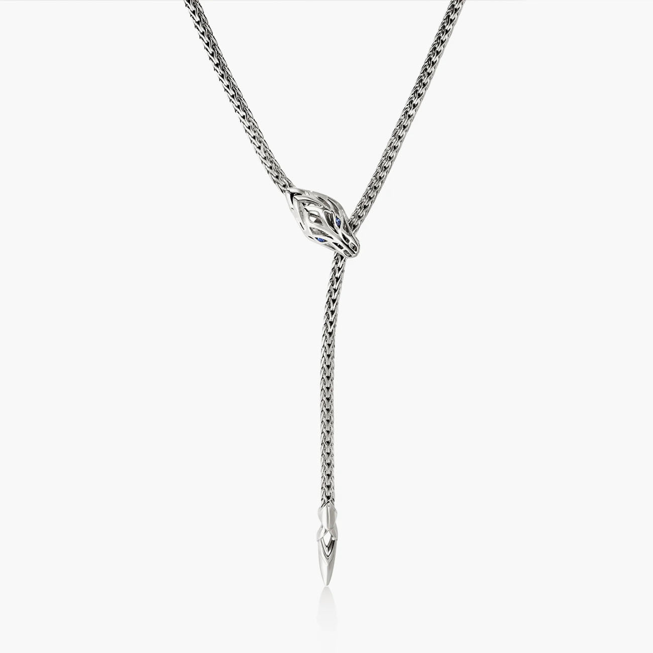 John Hardy Naga Y Necklace With Blue Sapphires