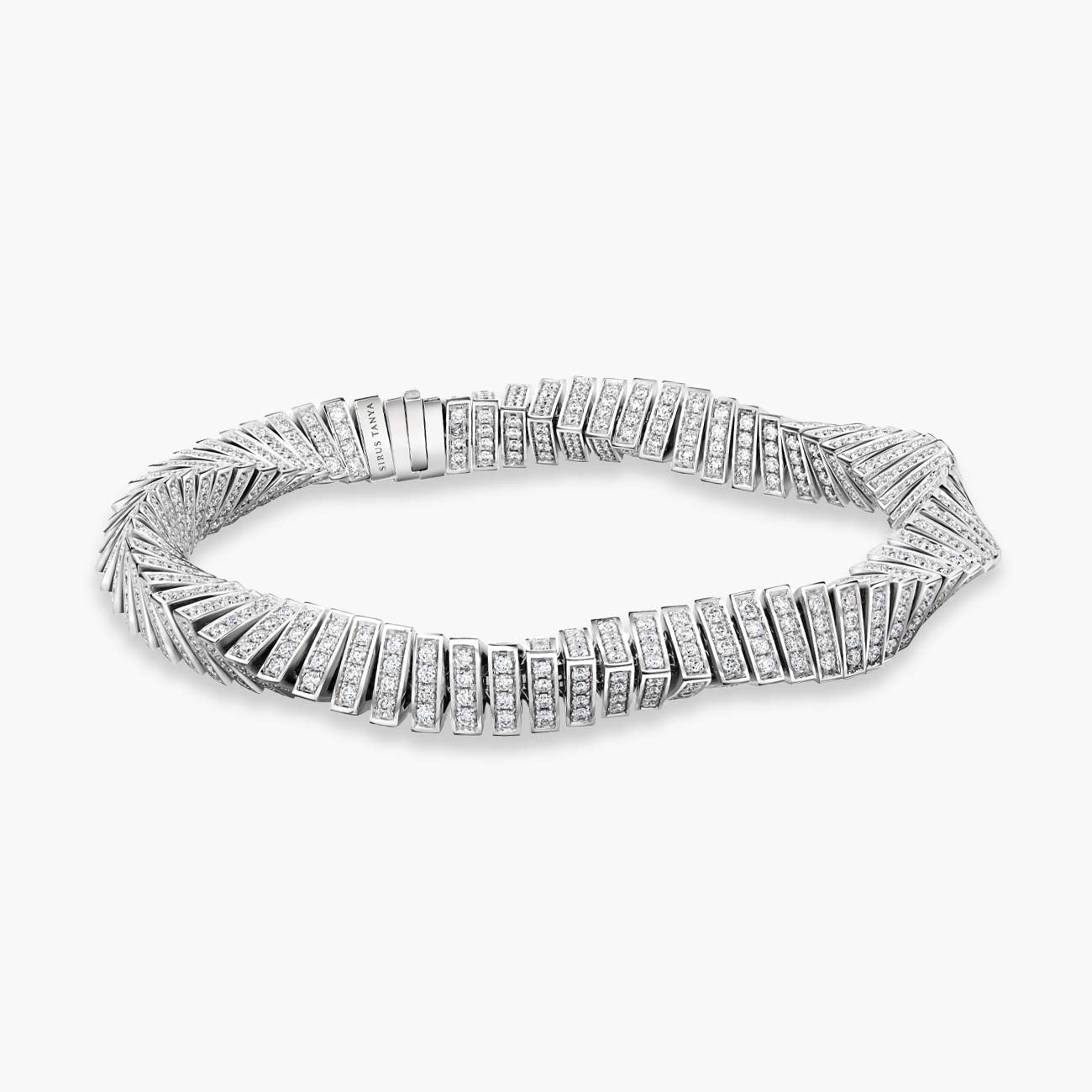Private Label Triangle Twist Diamond Bracelet