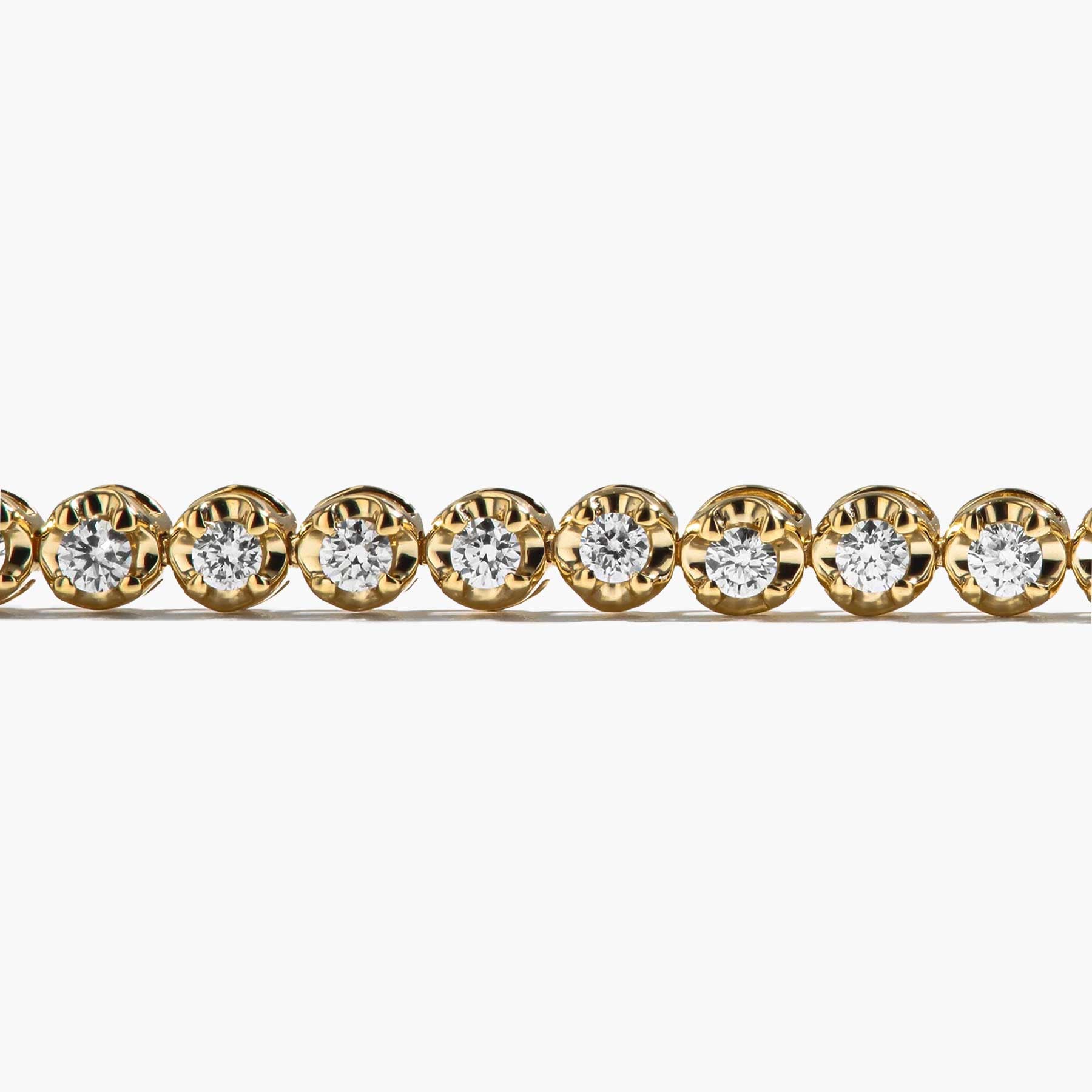 1 Carat Diamond Tennis Bracelet in 14K Yellow Gold