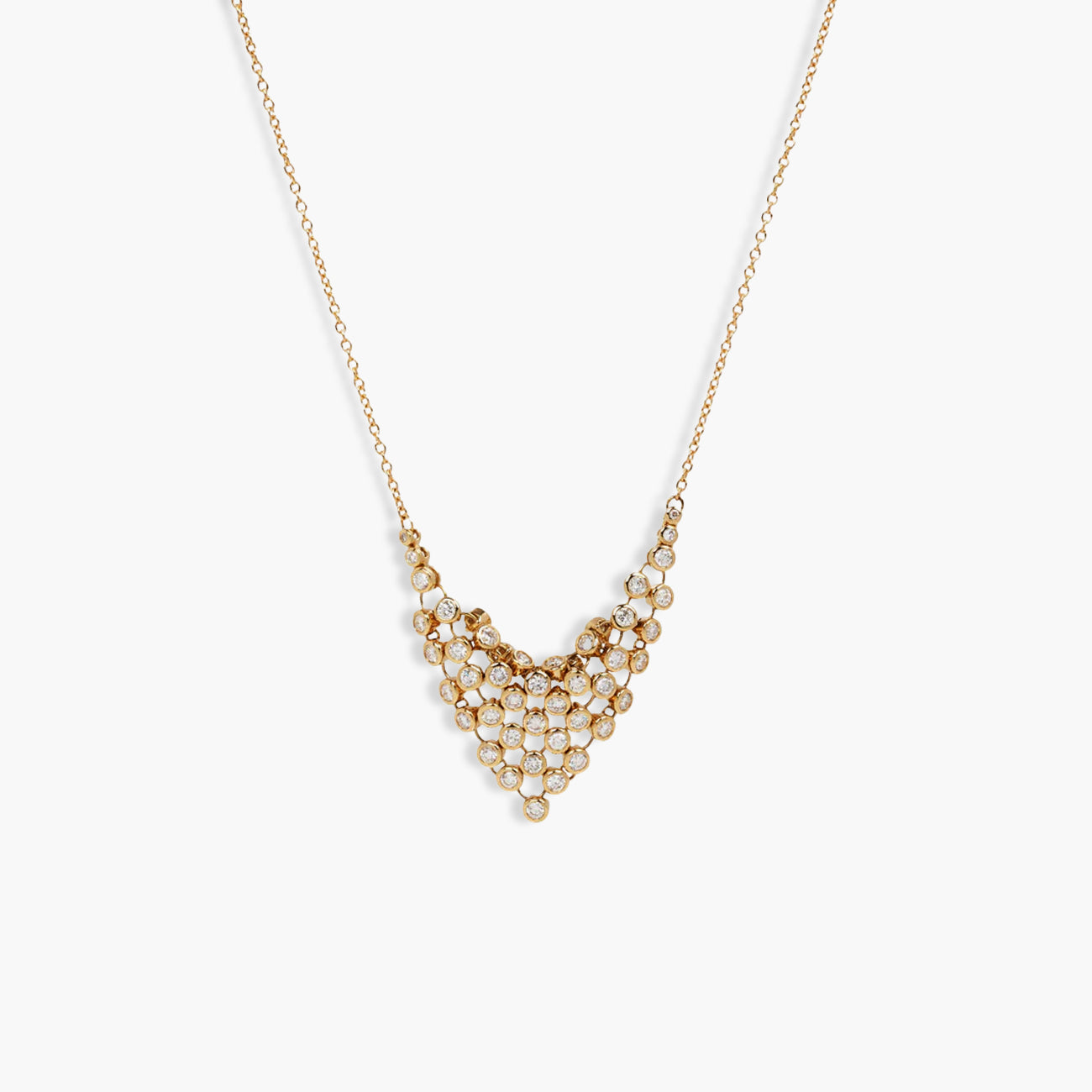 ONDYN Small Diamond Bias Necklace