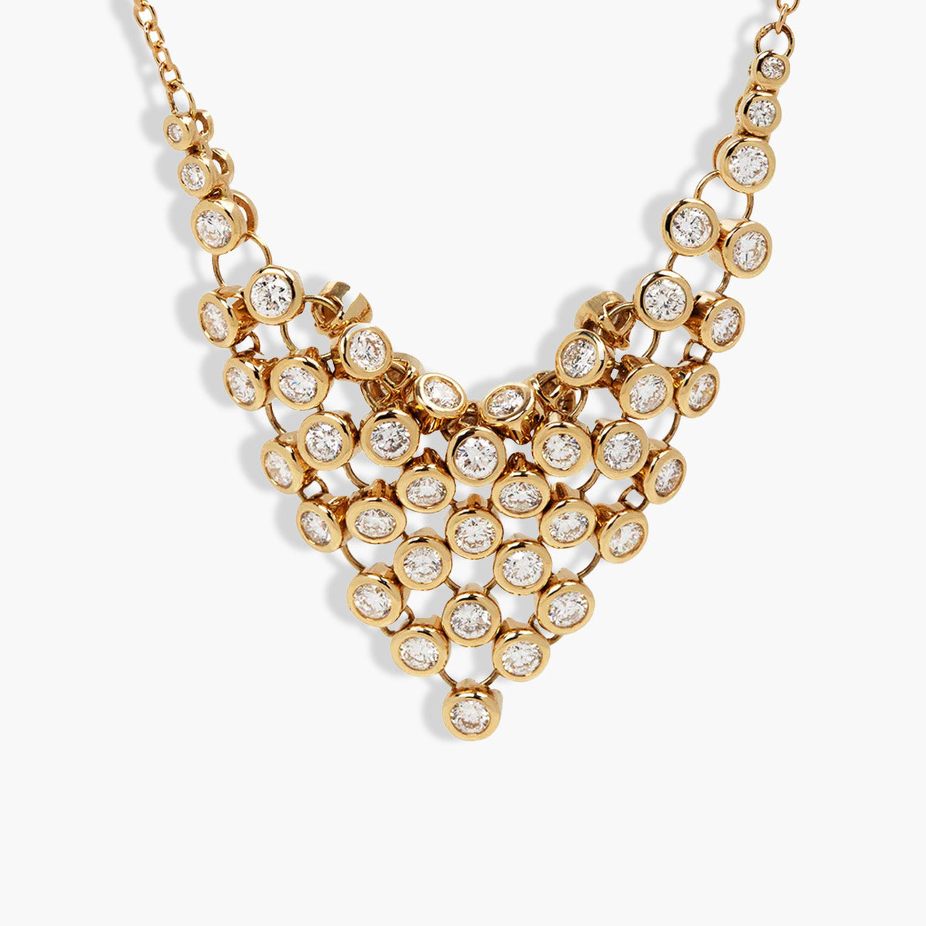 ONDYN Small Diamond Bias Necklace