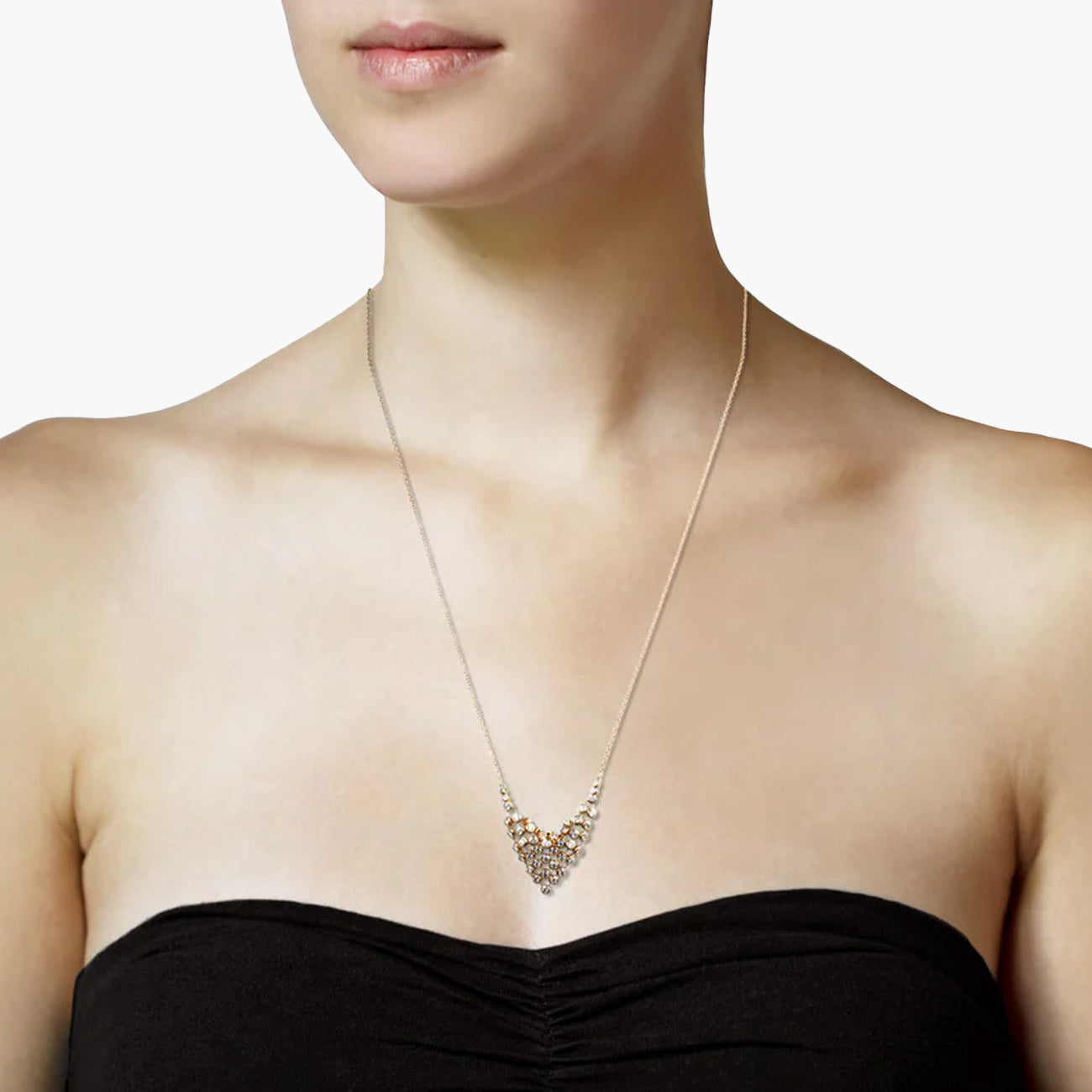 ONDYN Small Diamond Bias Necklace