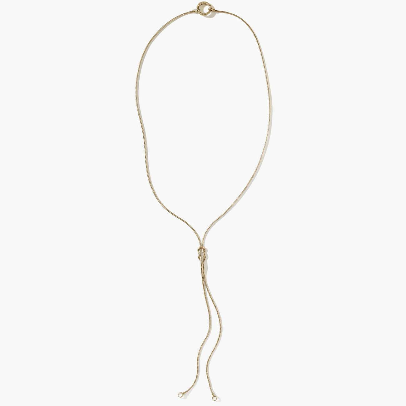 John Hardy Love Knot 1.8mm Chain Necklace in Yellow Gold