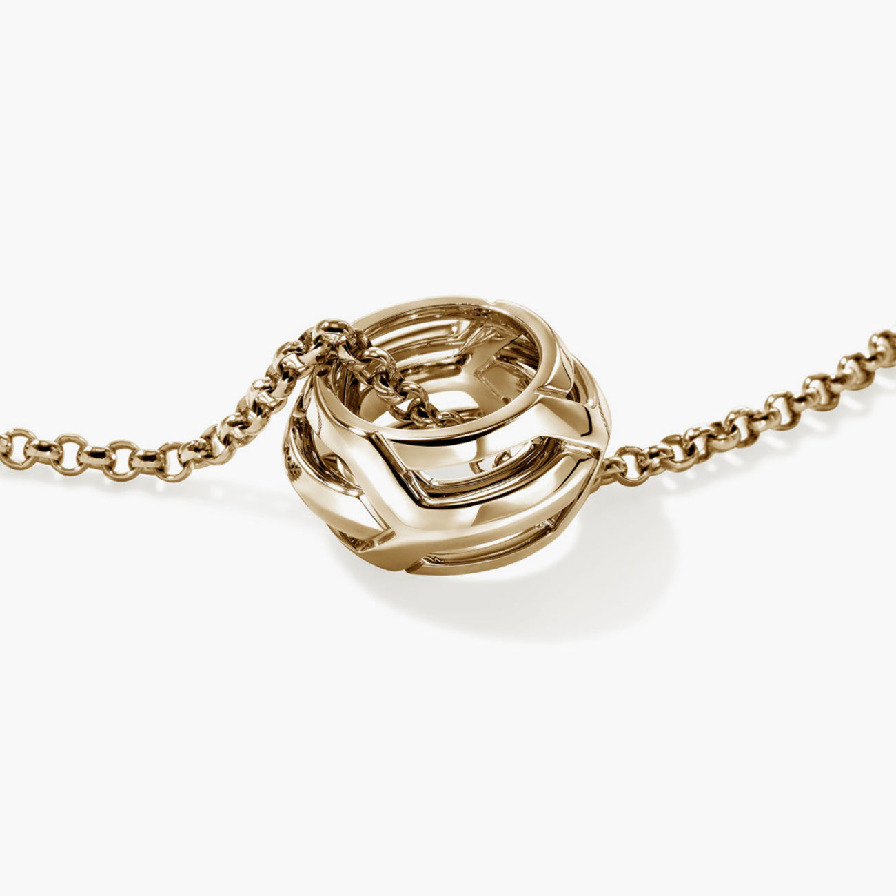 John Hardy Icon 50 14K Yellow Gold Pendant Necklace