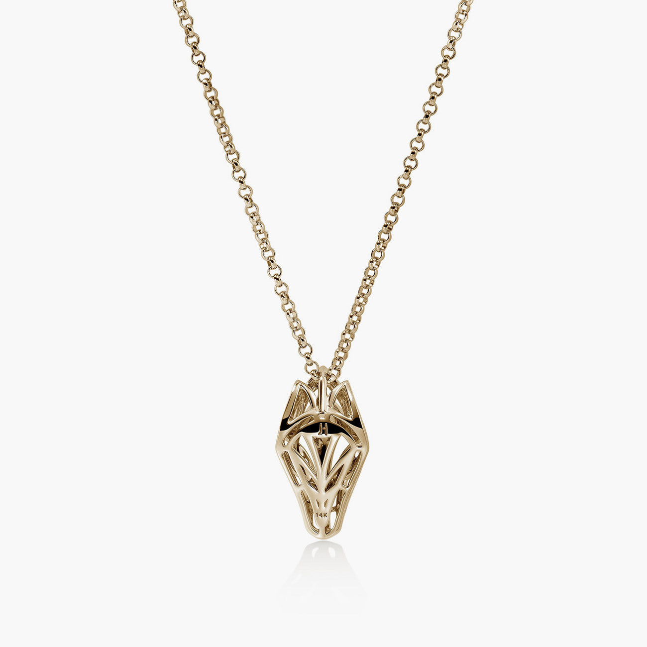 John Hardy Naga Diamond Pendant Necklace in 14K Yellow Gold