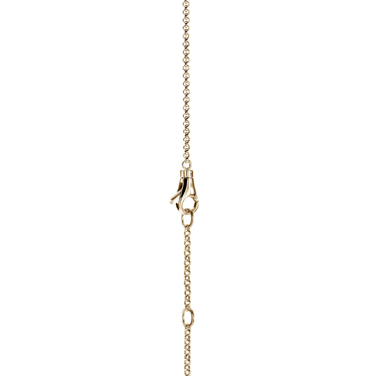 John Hardy Spear Small Gold Diamond Pavé Station Necklace