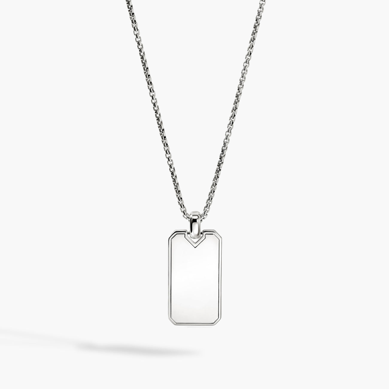 John Hardy Icon 50 Sterling Silver Dog Tag Necklace