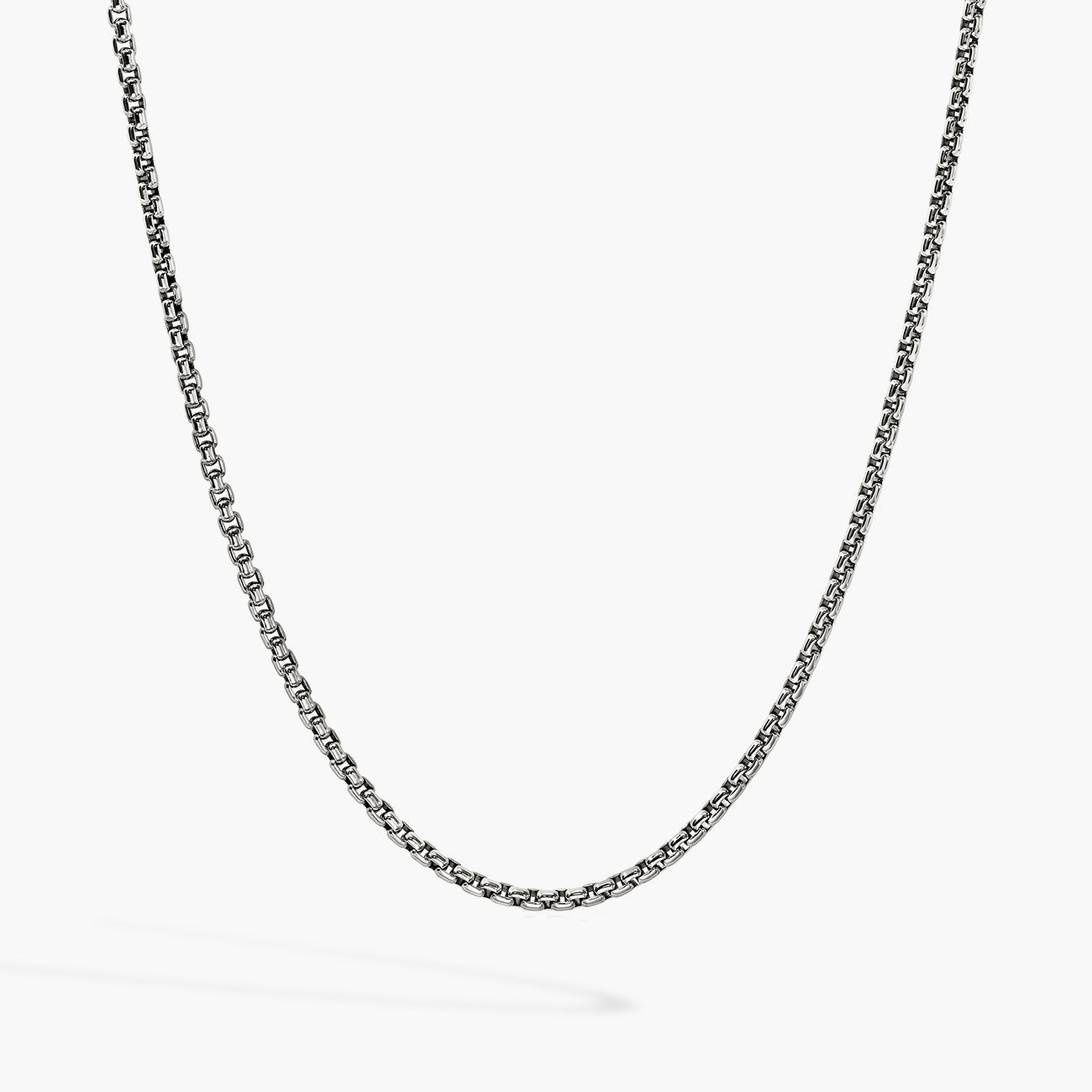 John Hardy Box Chain Sterling Silver Necklace - 2.7mm