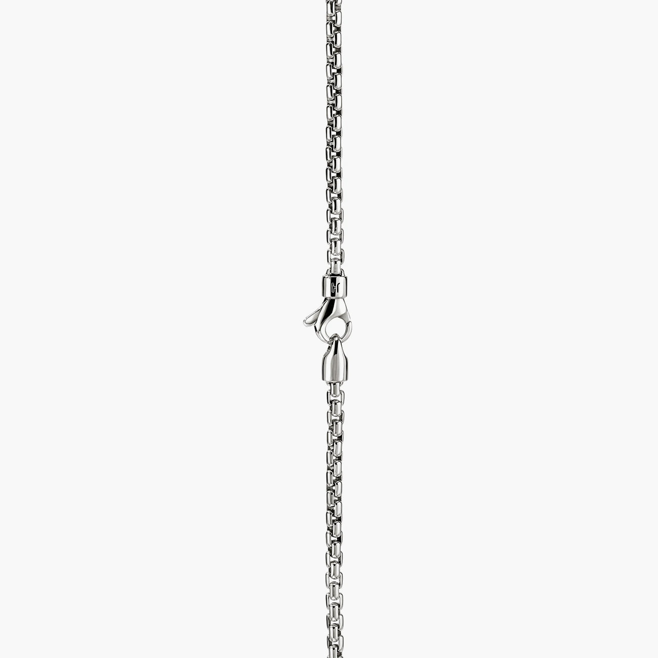 John Hardy Box Chain Sterling Silver Necklace - 2.7mm