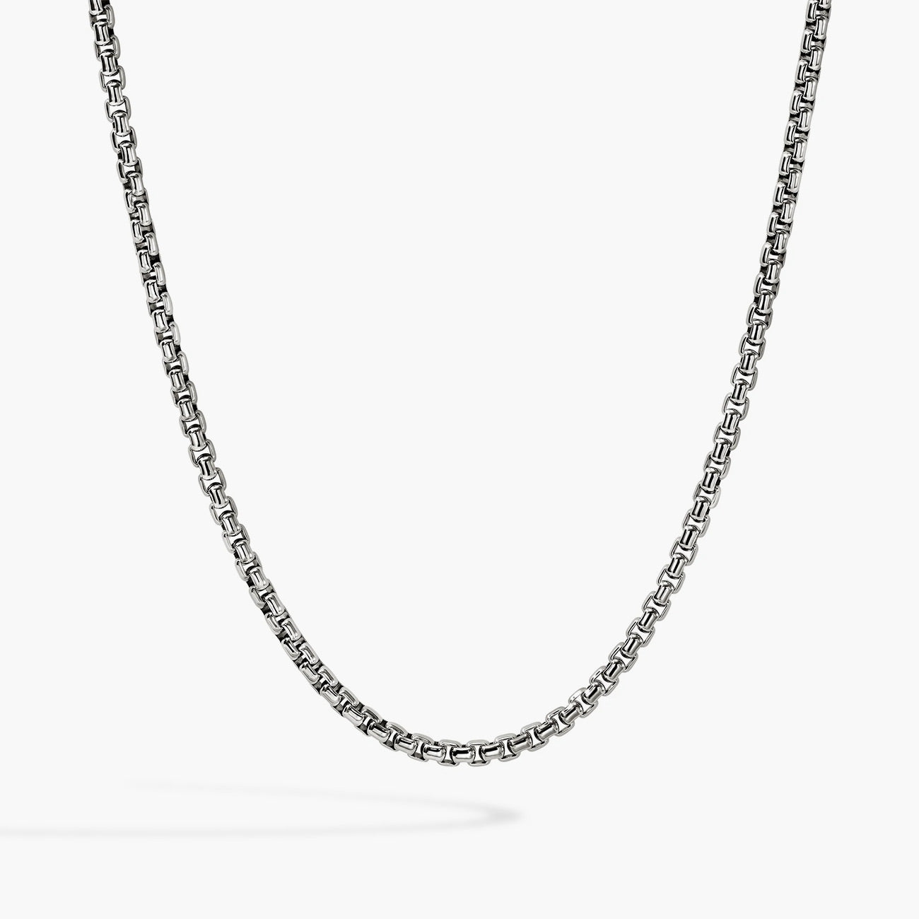 John Hardy Box Chain Sterling Silver Necklace - 3.7mm