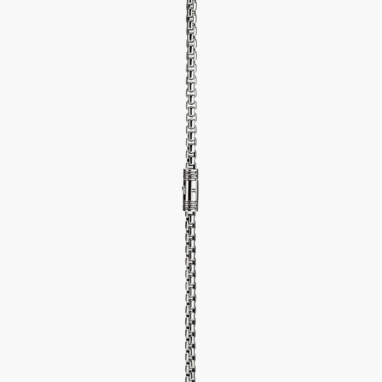 John Hardy Box Chain Sterling Silver Necklace - 3.7mm