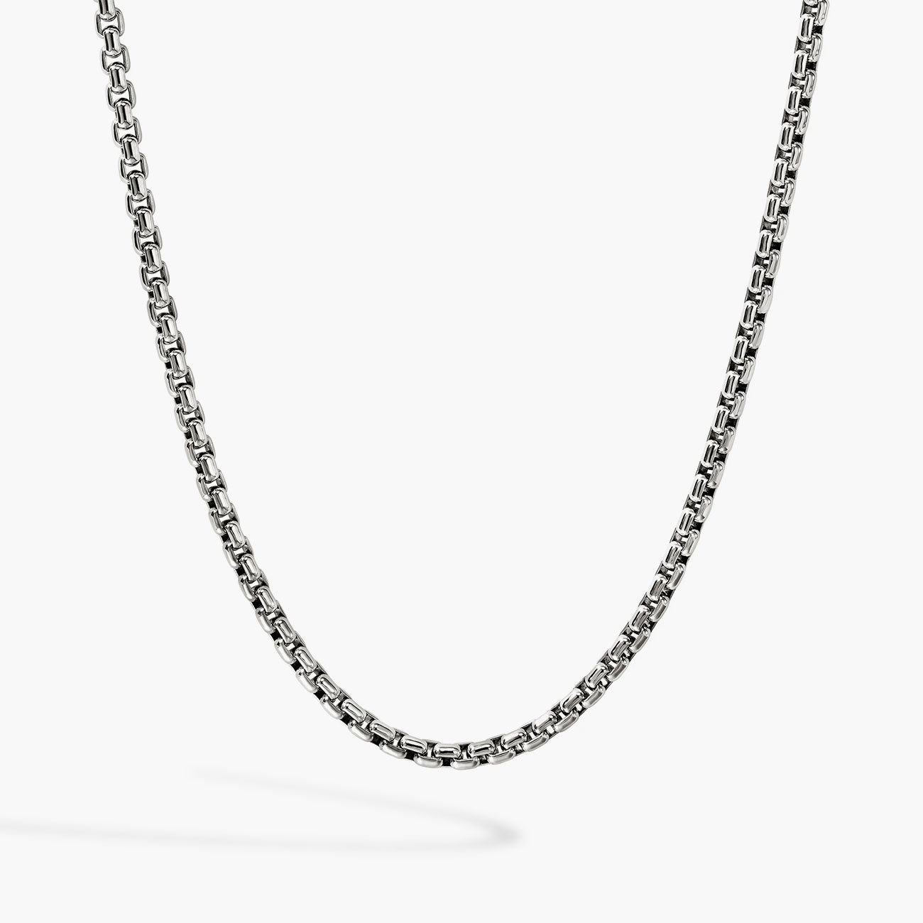 John Hardy Box Chain Sterling Silver Necklace - 4.8mm