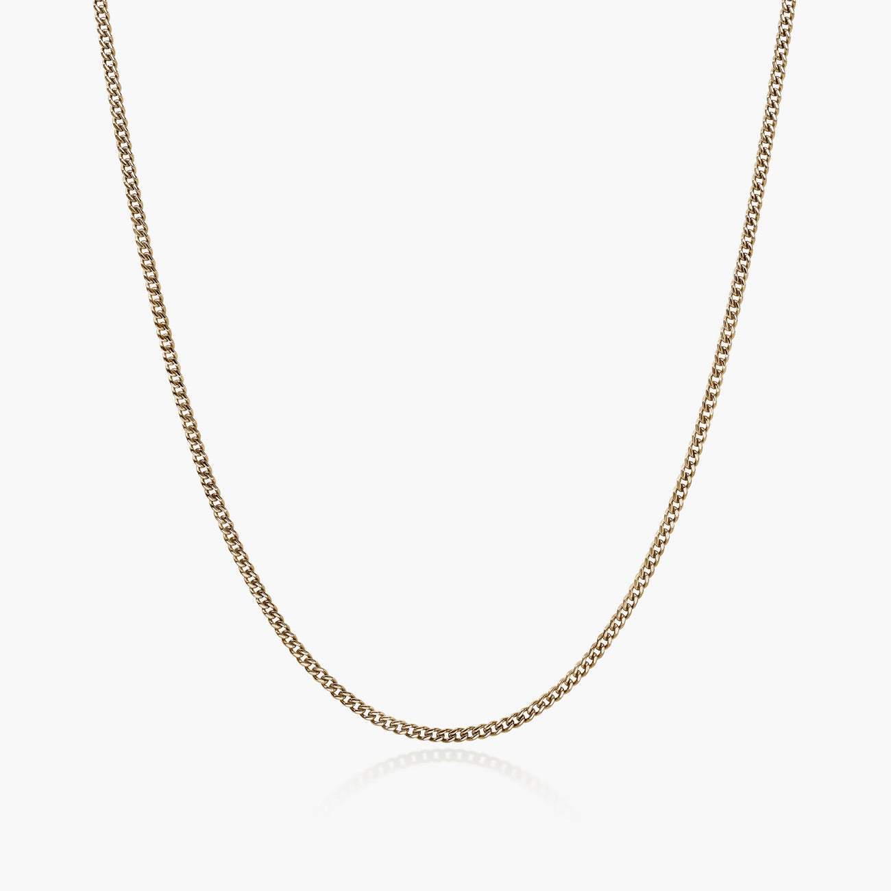 John Hardy 2.1mm Curb Sterling Silver Chain Link Necklace