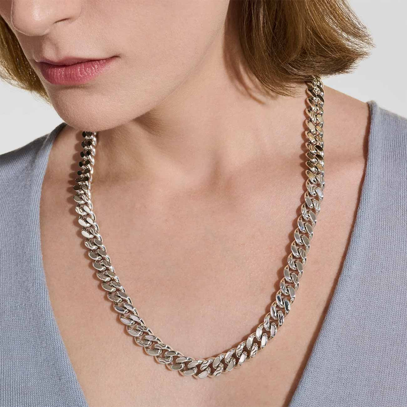 John Hardy Curb Sterling Silver Chain Link Necklace - 11mm
