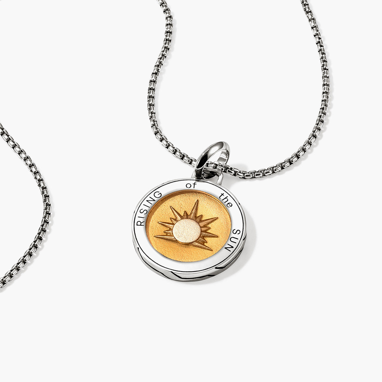 John Hardy Modern Talisman Sun Yellow Enamel Necklace