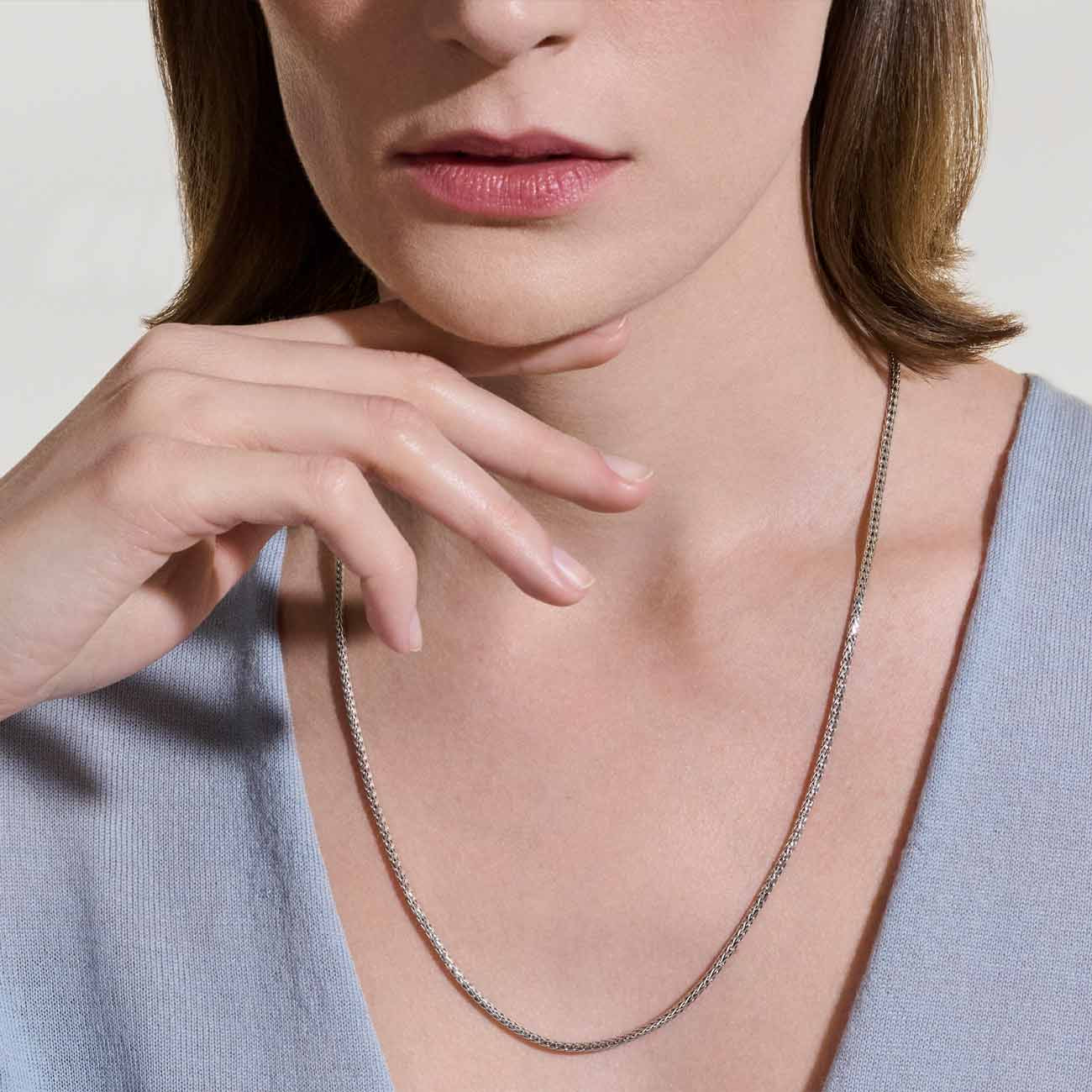John Hardy Icon 2.5mm Mini Sterling Silver Chain Necklace