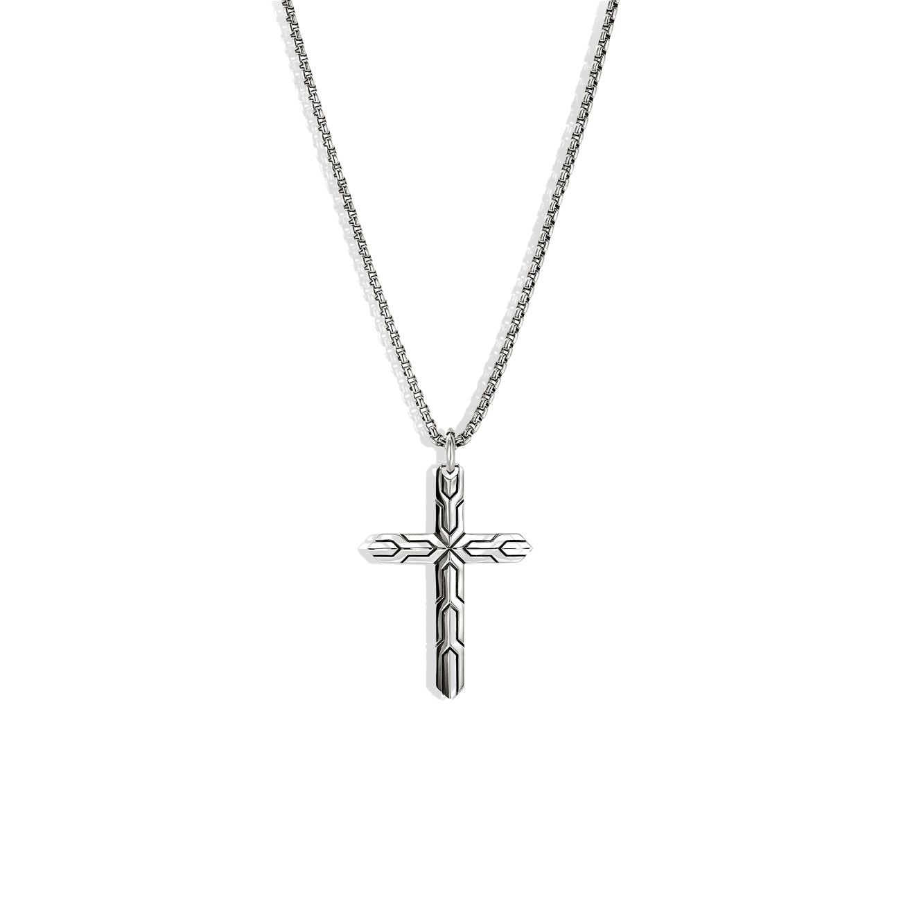 John Hardy Icon 50 Silver Cross Necklace