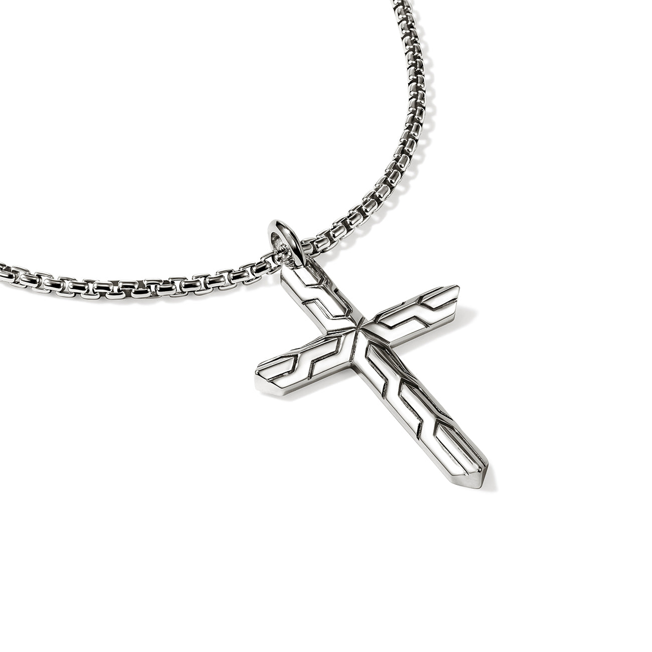 John Hardy Icon 50 Silver Cross Necklace