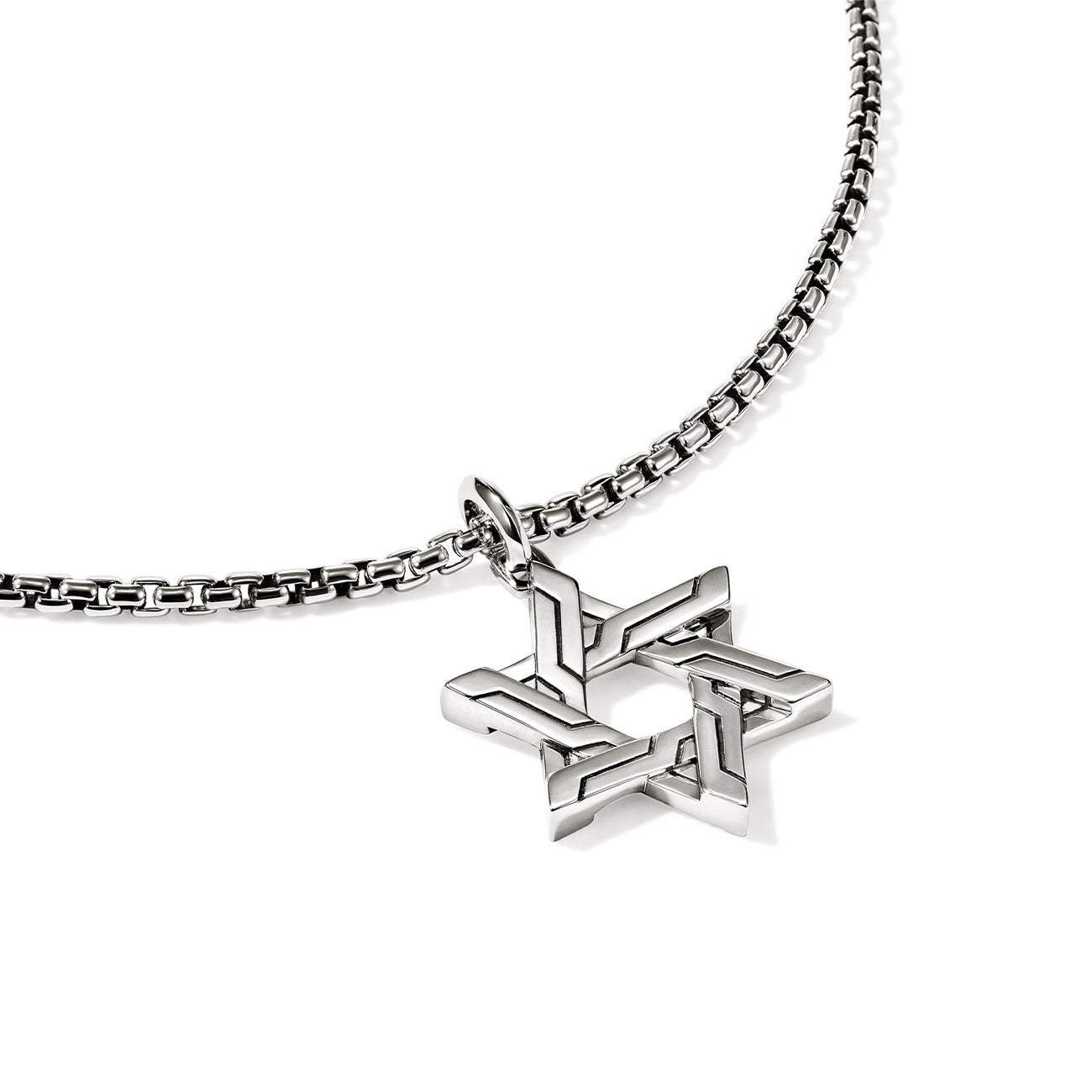 John Hardy Icon 50 Silver Star of David Necklace
