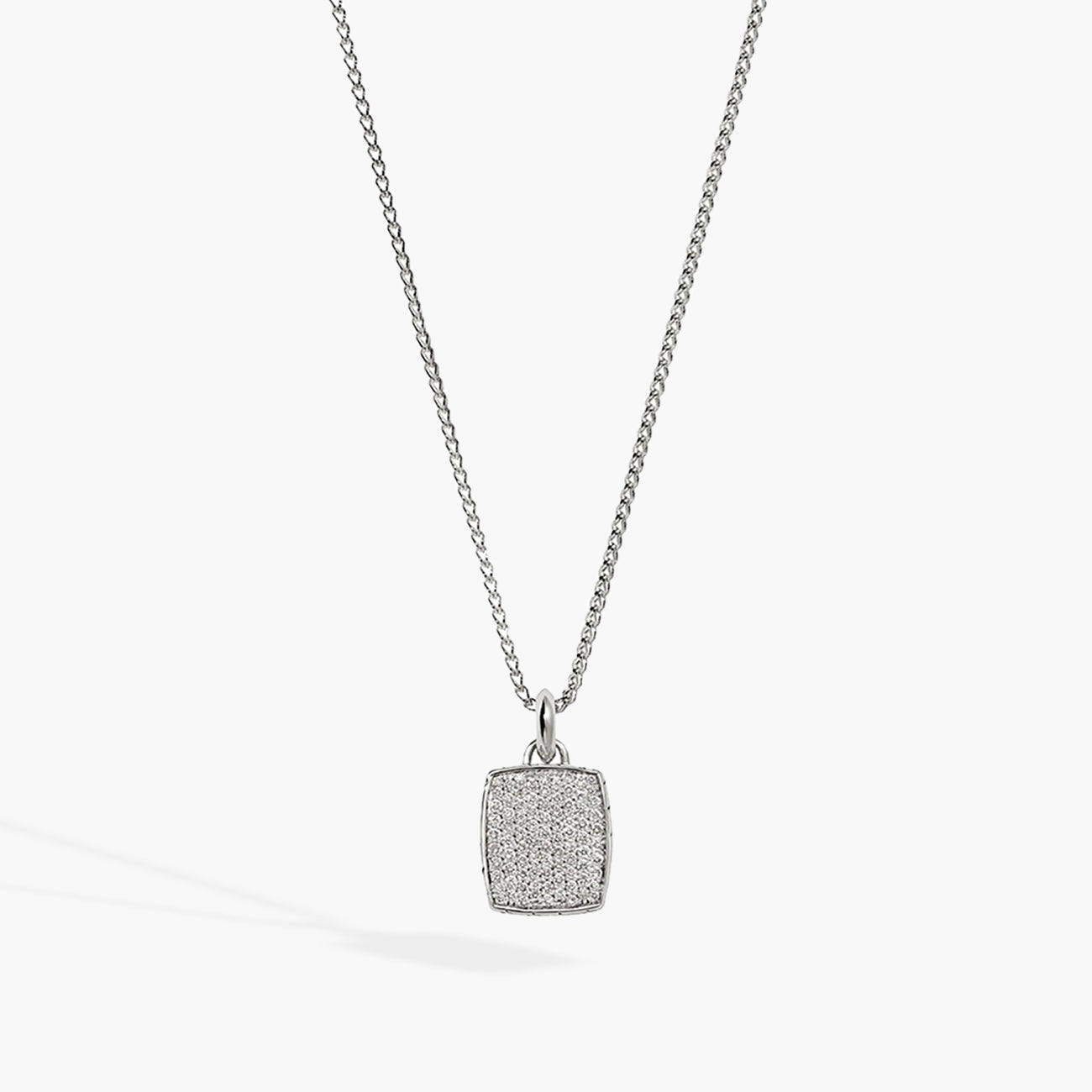 John Hardy Diamond Pave Pendant on Surf Chain Necklace