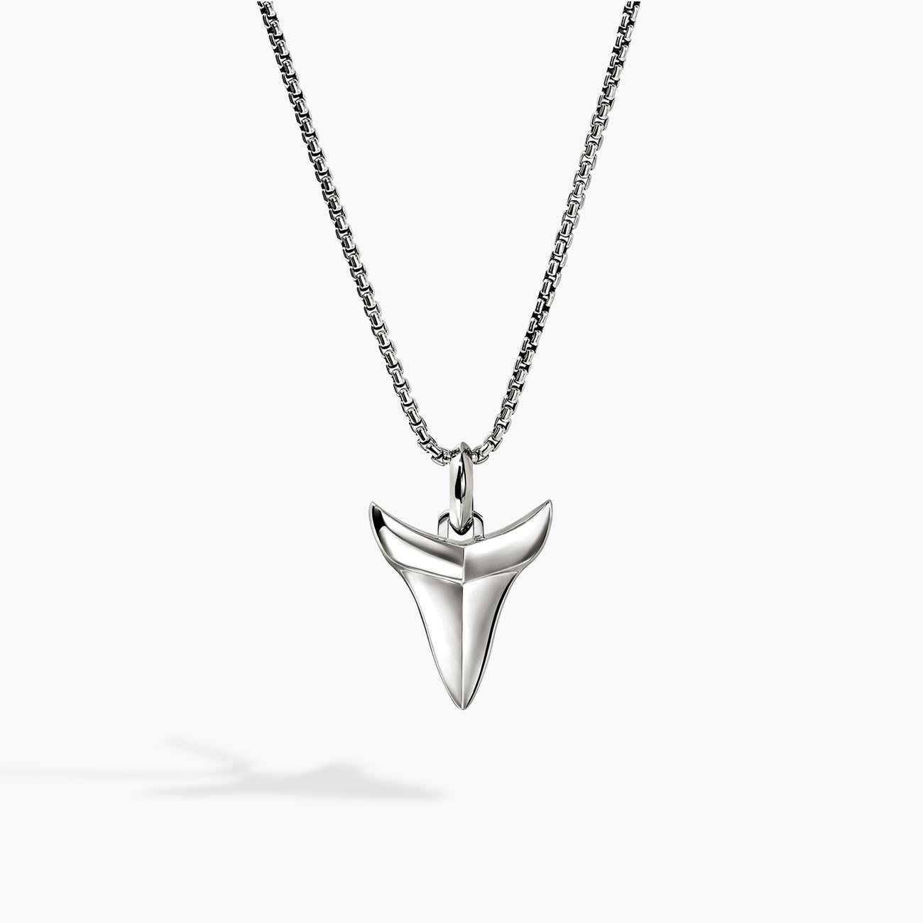 John Hardy Modern Talisman Diamond Shark Tooth Necklace