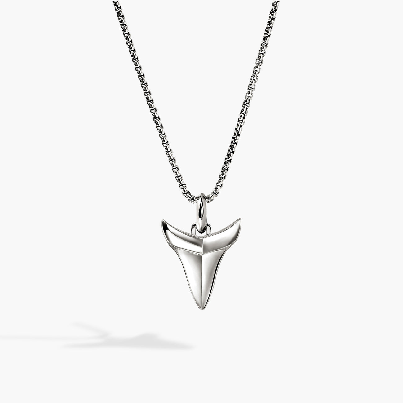 John Hardy Modern Talisman Diamond Shark Tooth Necklace