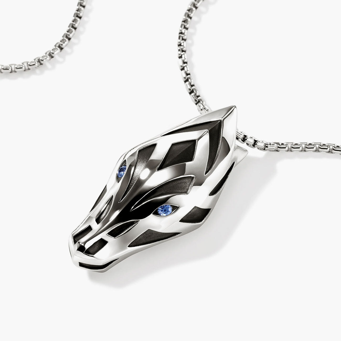 John Hardy Naga Silver Pendant Necklace