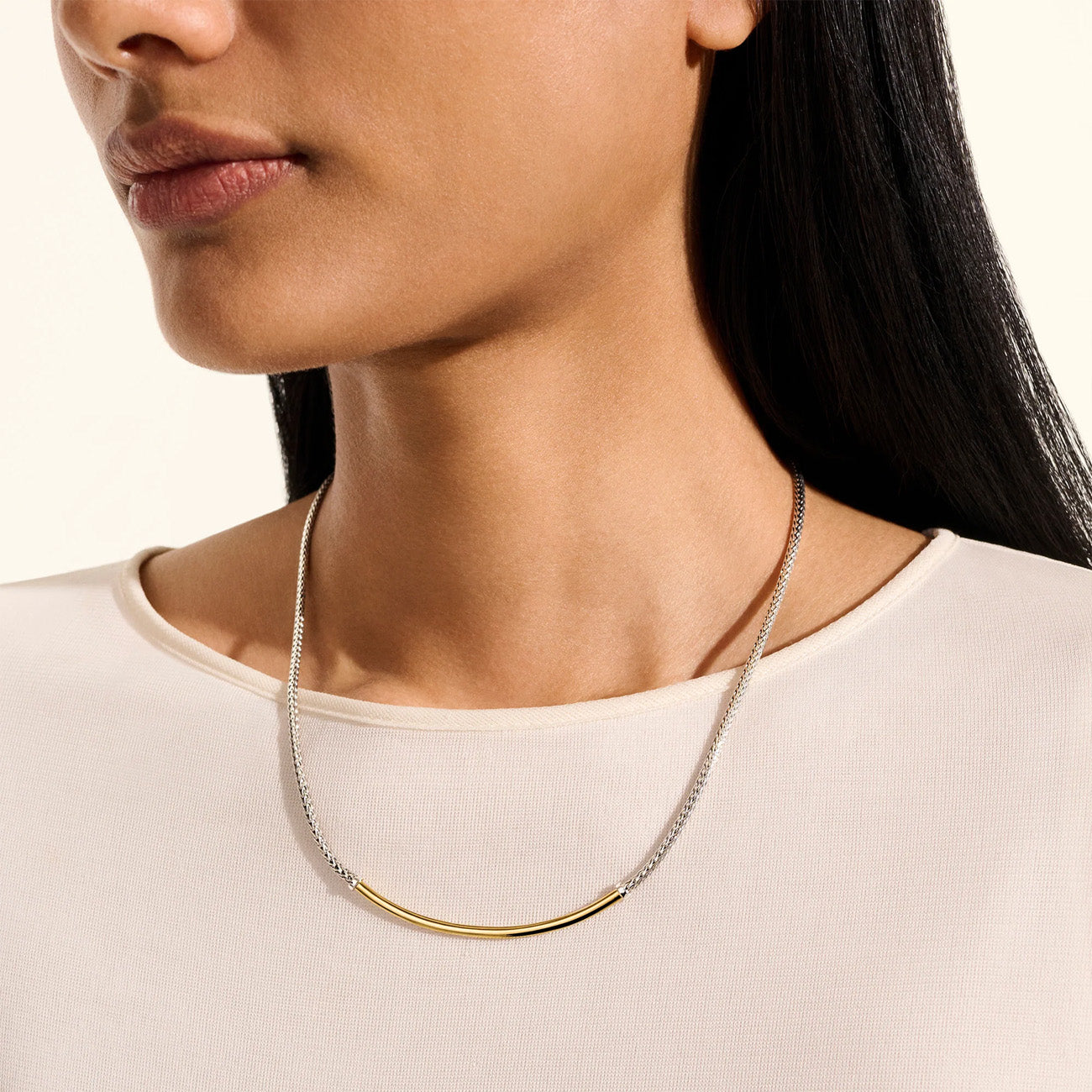 John Hardy Essentials Two-Tone Mini Chain Necklace