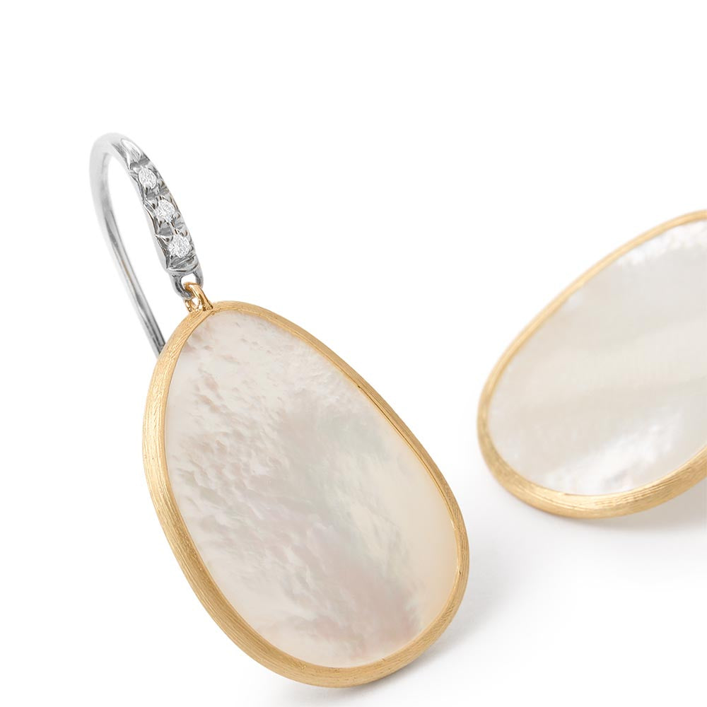 Marco Bicego Lunaria White Mother of Pearl & Diamond Earrings