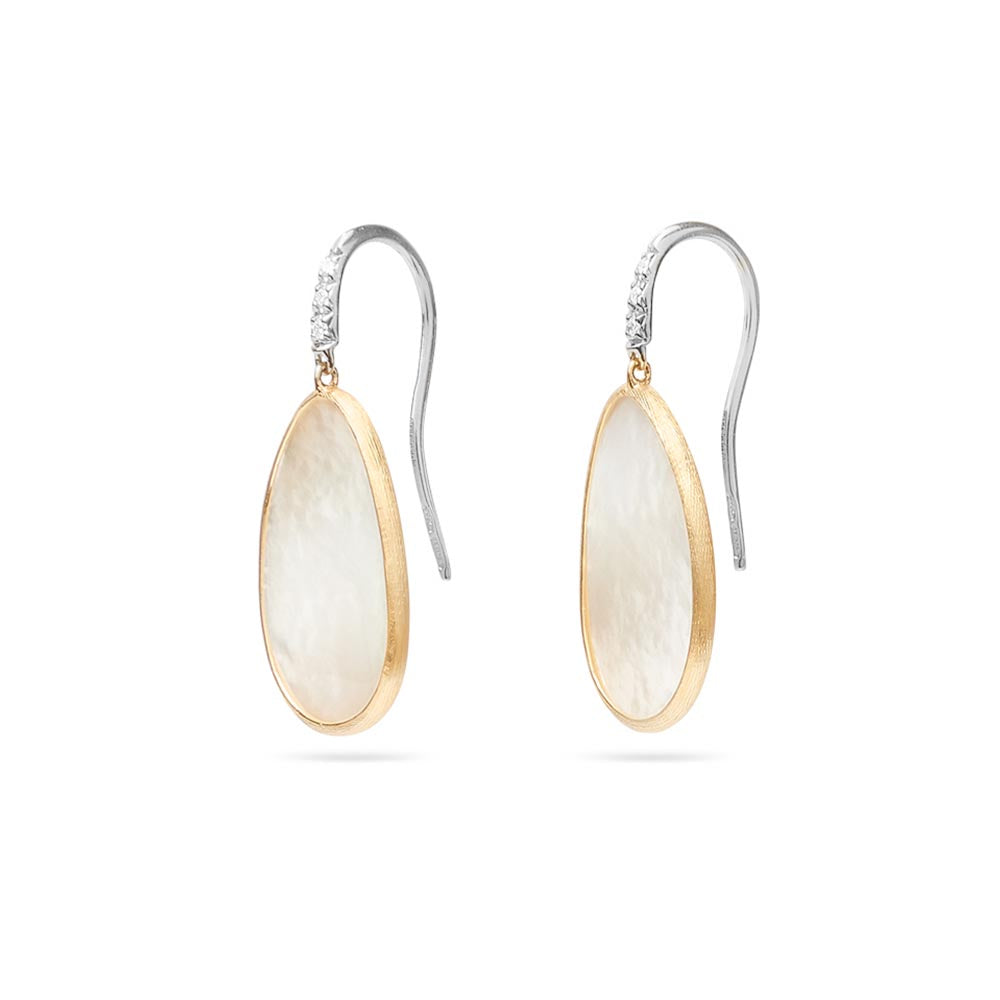 Marco Bicego Lunaria White Mother of Pearl & Diamond Earrings