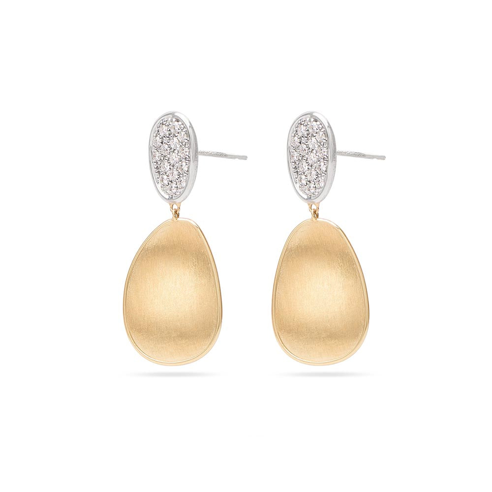 Marco Bicego Lunaria Small Diamond Drop Earrings