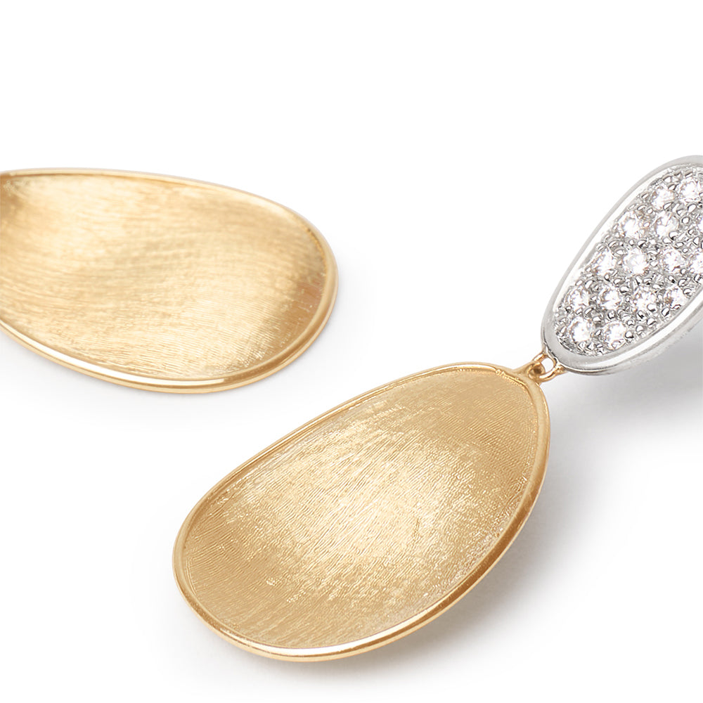 Marco Bicego Lunaria Small Diamond Drop Earrings