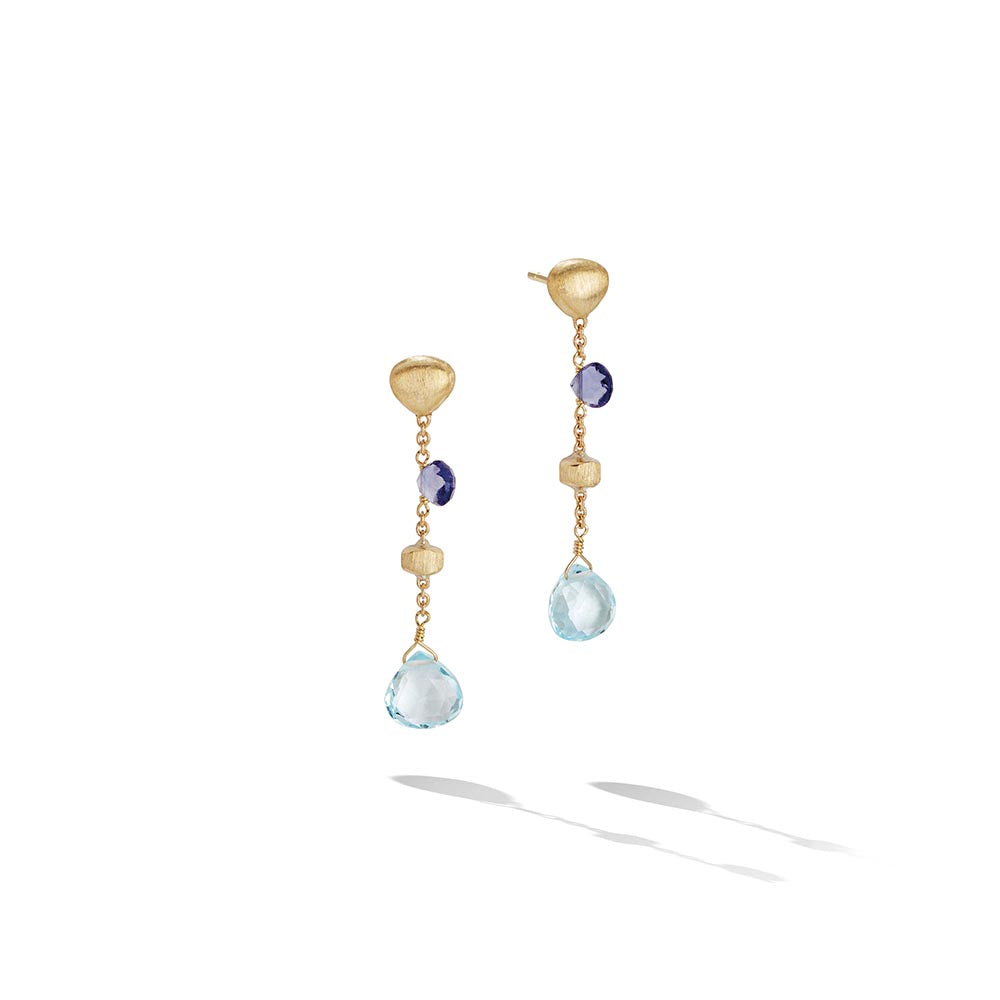 Marco Bicego Paradise Mixed Gemstone Drop Earrings