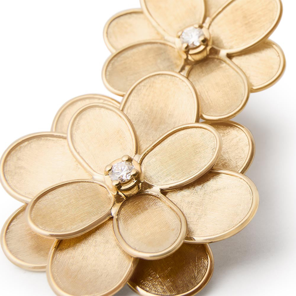 Marco Bicego Petali Double Flower Drop Earrings