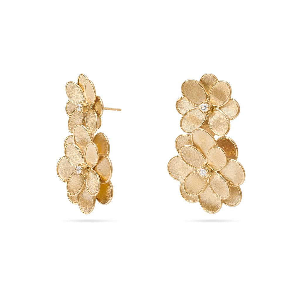 Marco Bicego Petali Double Flower Drop Earrings