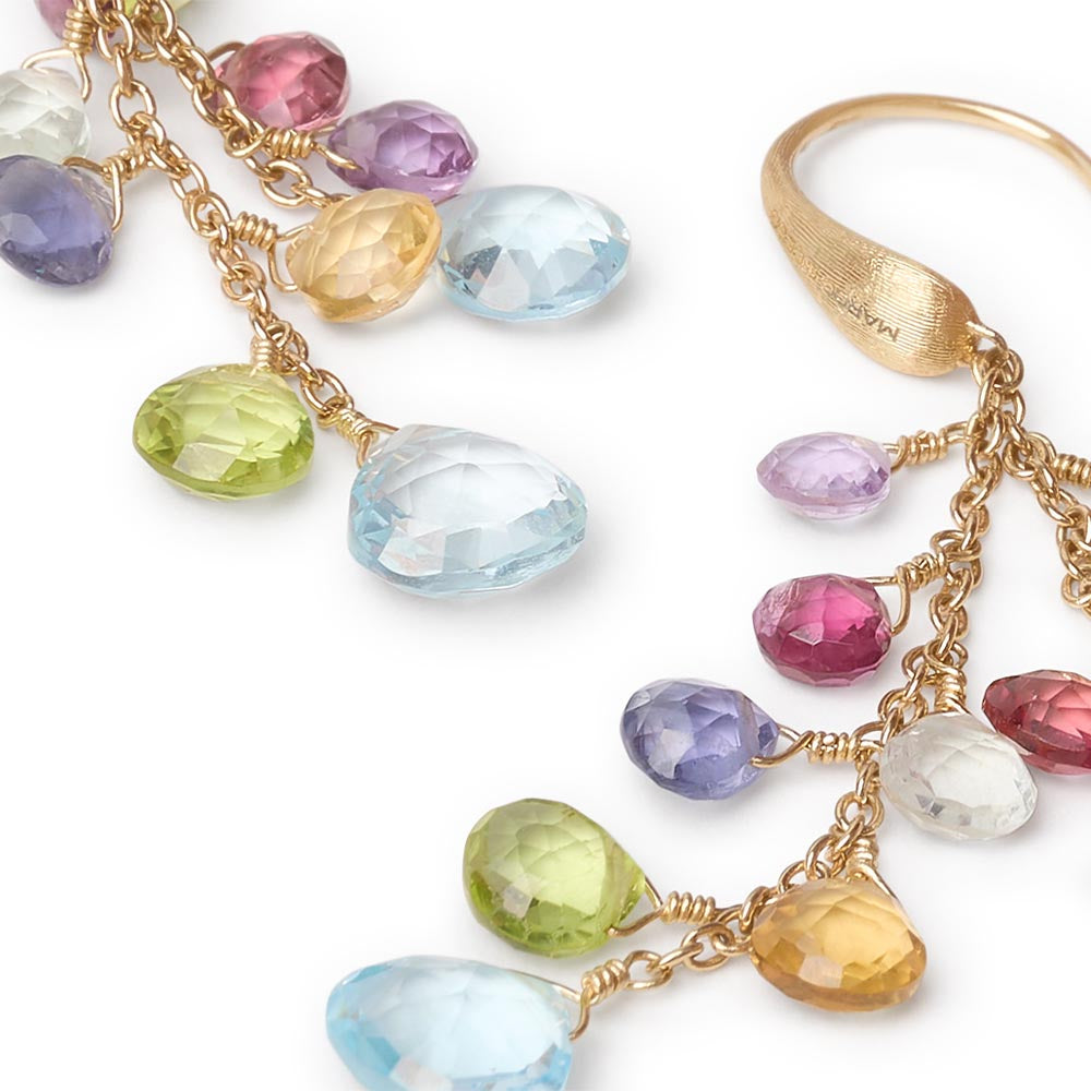 Marco Bicego Paradise Mixed Multi Gemstone Drop Earrings