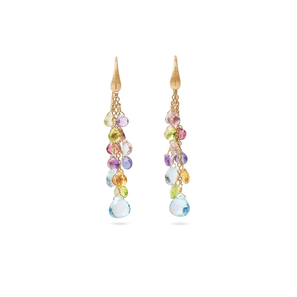 Marco Bicego Paradise Mixed Multi Gemstone Drop Earrings