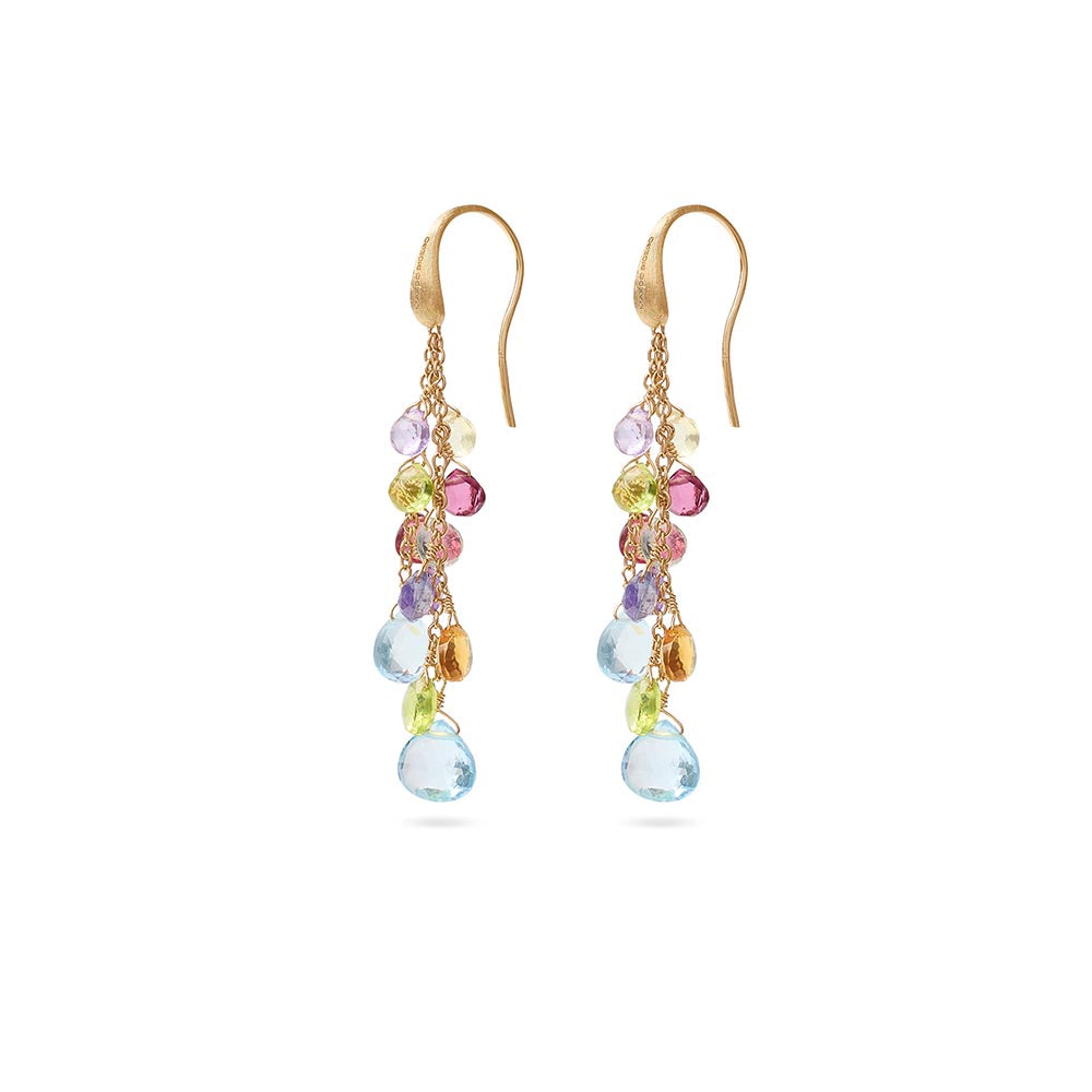 Marco Bicego Paradise Mixed Multi Gemstone Drop Earrings