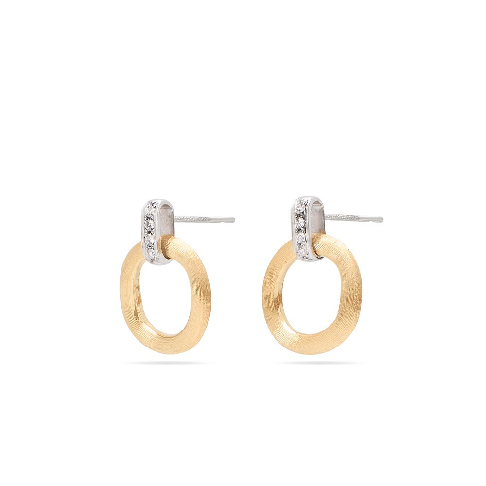 Marco Bicego Jaipur Diamond Drop Stud Earrings