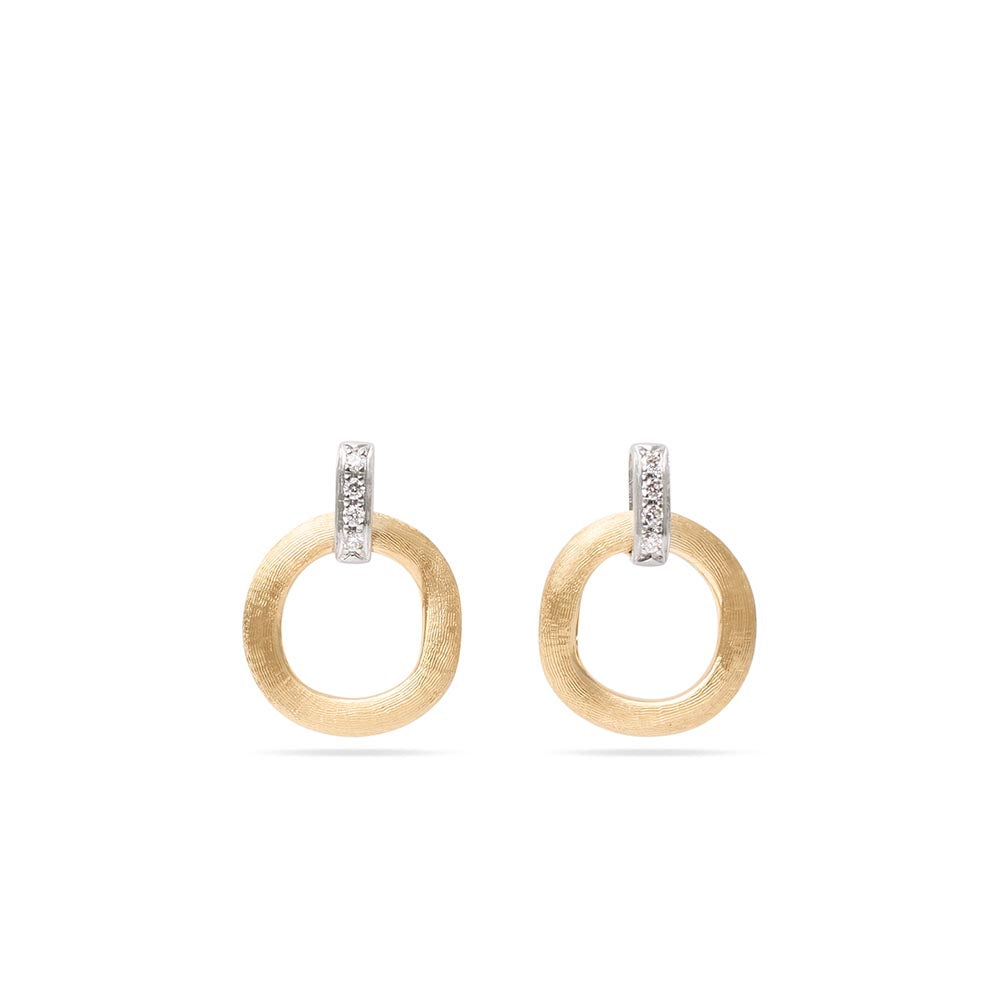 Marco Bicego Jaipur Diamond Drop Stud Earrings