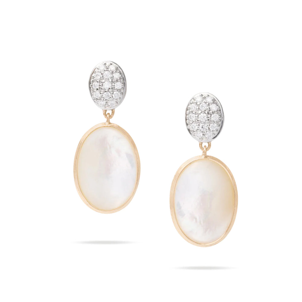 Marco Bicego Siviglia Mother of Pearl Diamond Drop Earrings