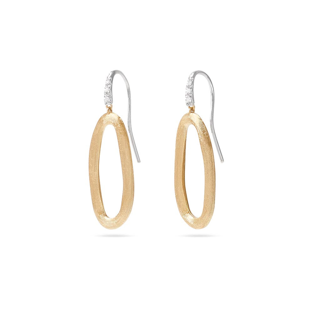 Marco Bicego Jaipur Link 18K Engraved Yellow Gold Earrings
