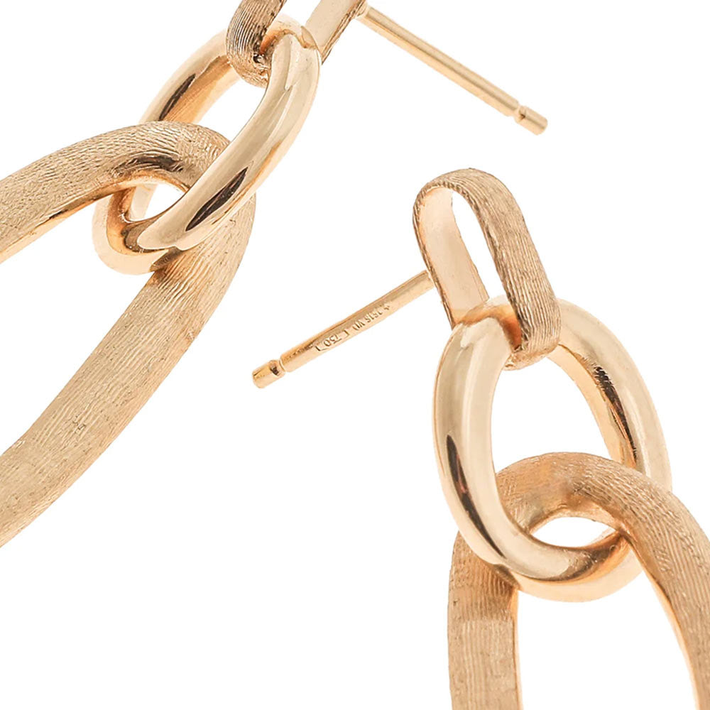 Marco Bicego Jaipur Link Double Drop Earrings in Yellow Gold