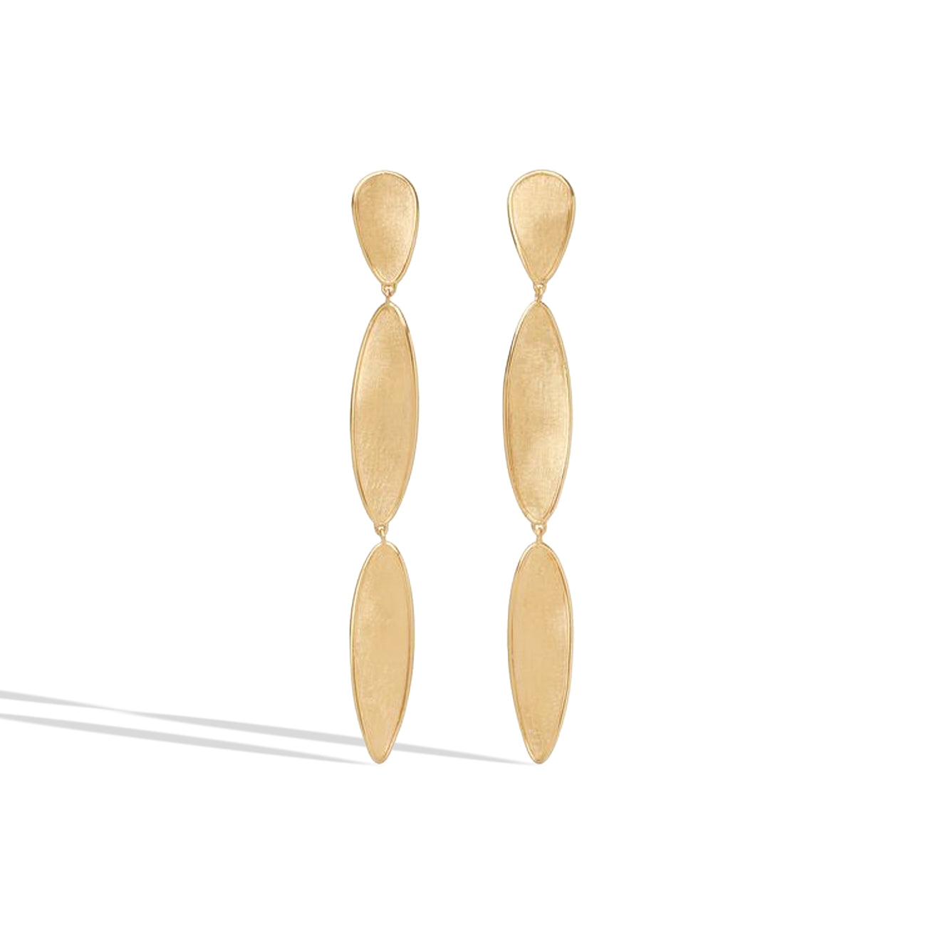 Marco Bicego Lunaria Twist Triple Drop Earrings