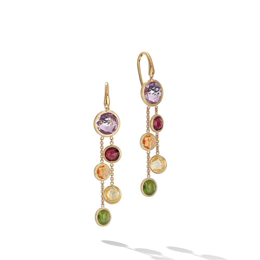 Marco Bicego Jaipur Multi-Gemstone Round Drop Earrings
