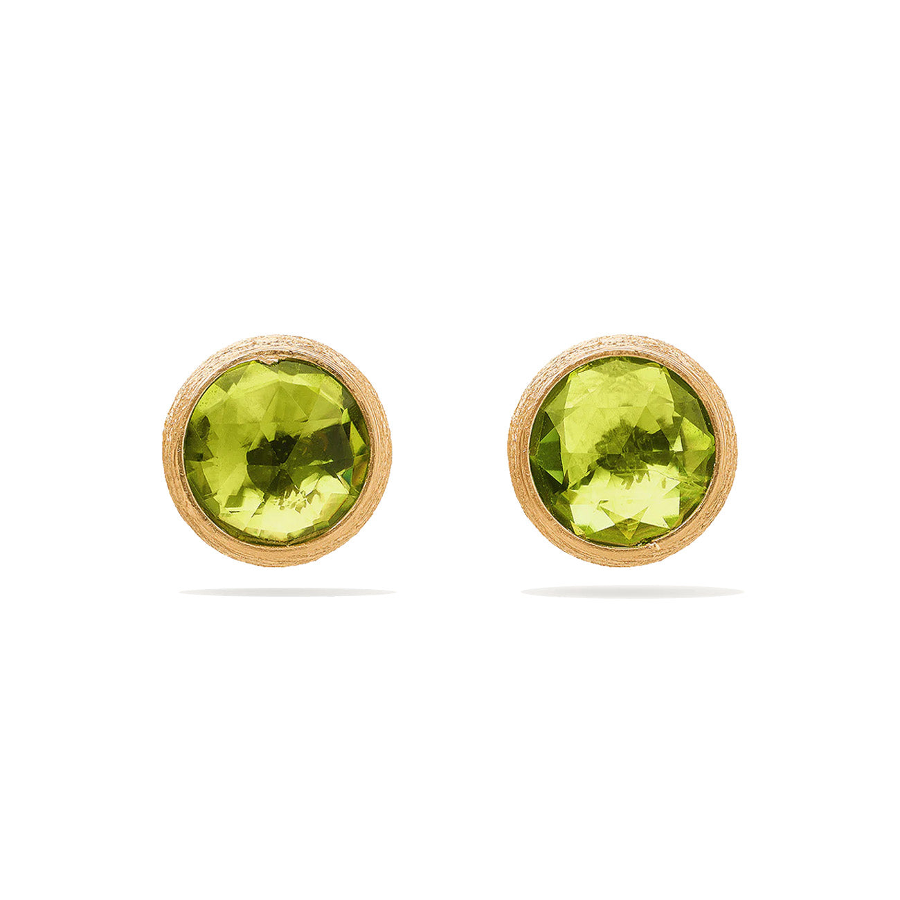 Marco Bicego Jaipur Yellow Gold Peridot Stud Earrings